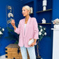 Ciara Ruched Sleeve Blazer Blush