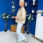 Miranda Button Detail Jacket Beige