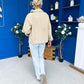 Miranda Button Detail Jacket Beige