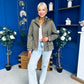 Stephanie Gold Detailed Jacket Khaki