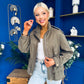 Stephanie Gold Detailed Jacket Khaki