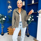 Stephanie Gold Detailed Jacket Khaki