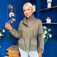 Stephanie Gold Detailed Jacket Khaki