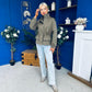 Stephanie Gold Detailed Jacket Khaki