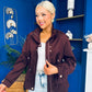 Stephanie Gold Detailed Jacket Burgundy