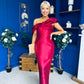 Henrietta Bandeau Occasion Dress Wine