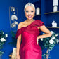 Henrietta Bandeau Occasion Dress Wine