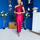 Henrietta Bandeau Occasion Dress Wine