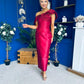 Henrietta Bandeau Occasion Dress Wine