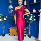 Henrietta Bandeau Occasion Dress Wine