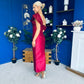 Henrietta Bandeau Occasion Dress Wine