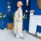 Juliette Button Detail Trench Coat Beige