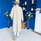 Juliette Button Detail Trench Coat Beige
