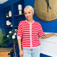 Helena Detailed Light Knit Cardi Red