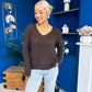 Rebecca Detailed Light Knit Jumper Coffee