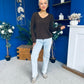 Rebecca Detailed Light Knit Jumper Coffee