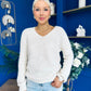 Rebecca Detailed Light Knit Jumper Cream