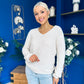 Rebecca Detailed Light Knit Jumper Cream
