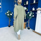 Juliette Button Detail Trench Coat Khaki