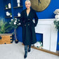 Claudia Detailed Trench Coat Black
