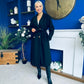 Claudia Detailed Trench Coat Black