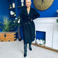 Claudia Detailed Trench Coat Black