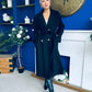 Claudia Detailed Trench Coat Black