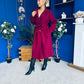 Claudia Detailed Trench Coat Wine