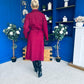 Claudia Detailed Trench Coat Wine