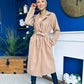 Claudia Detailed Trench Coat Beige