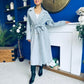 Claudia Detailed Trench Coat Grey
