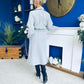 Claudia Detailed Trench Coat Grey