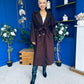 Claudia Detailed Trench Coat Chocolate