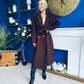 Claudia Detailed Trench Coat Chocolate