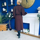 Claudia Detailed Trench Coat Chocolate