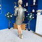 Kendra Metallic Mini Shift Dress Gold