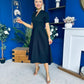 Simone Short Sleeve Midi Dress Black