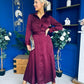 Kira Wrap Detail Maxi Shirt Dress Wine