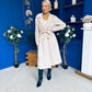 Claudia Detailed Trench Coat Cream