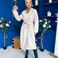 Claudia Detailed Trench Coat Cream