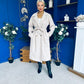Claudia Detailed Trench Coat Cream