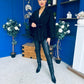 Tara Detailed Cape Jacket Black