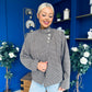Riadh Detailed Hounstooth Jacket Beige Chocolate