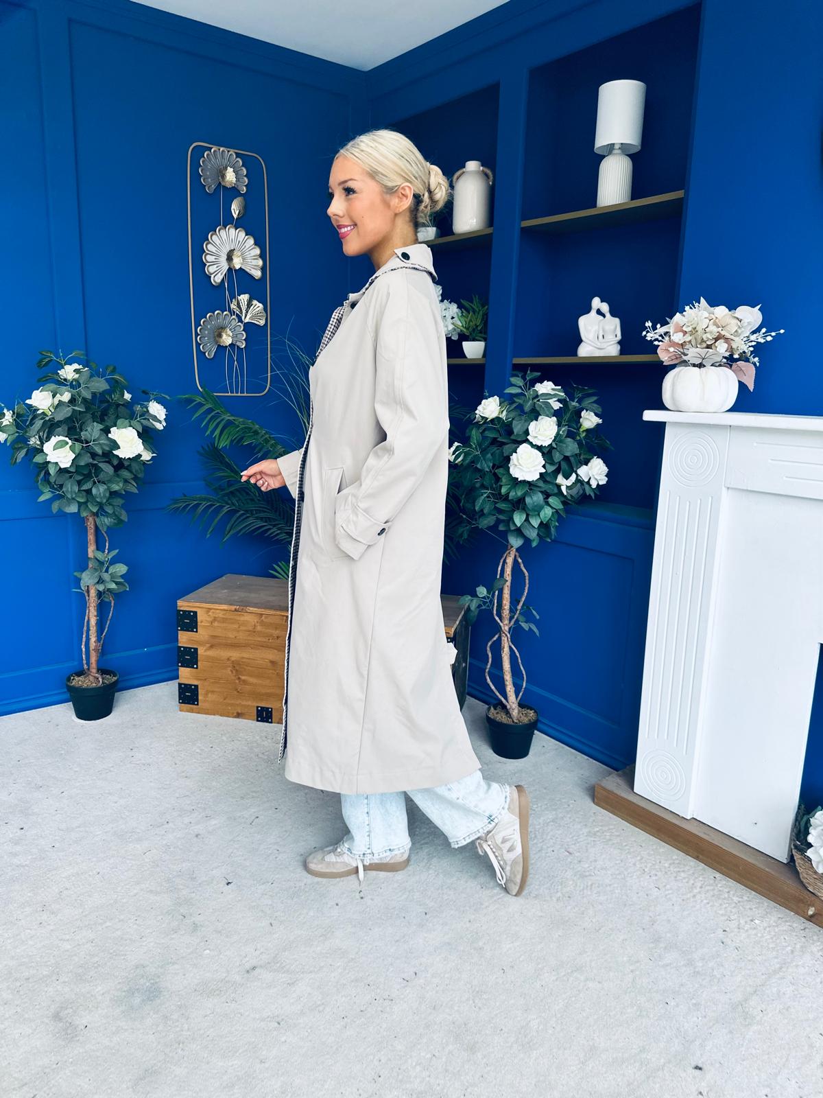 Clodagh Reversible Trench Coat Beige