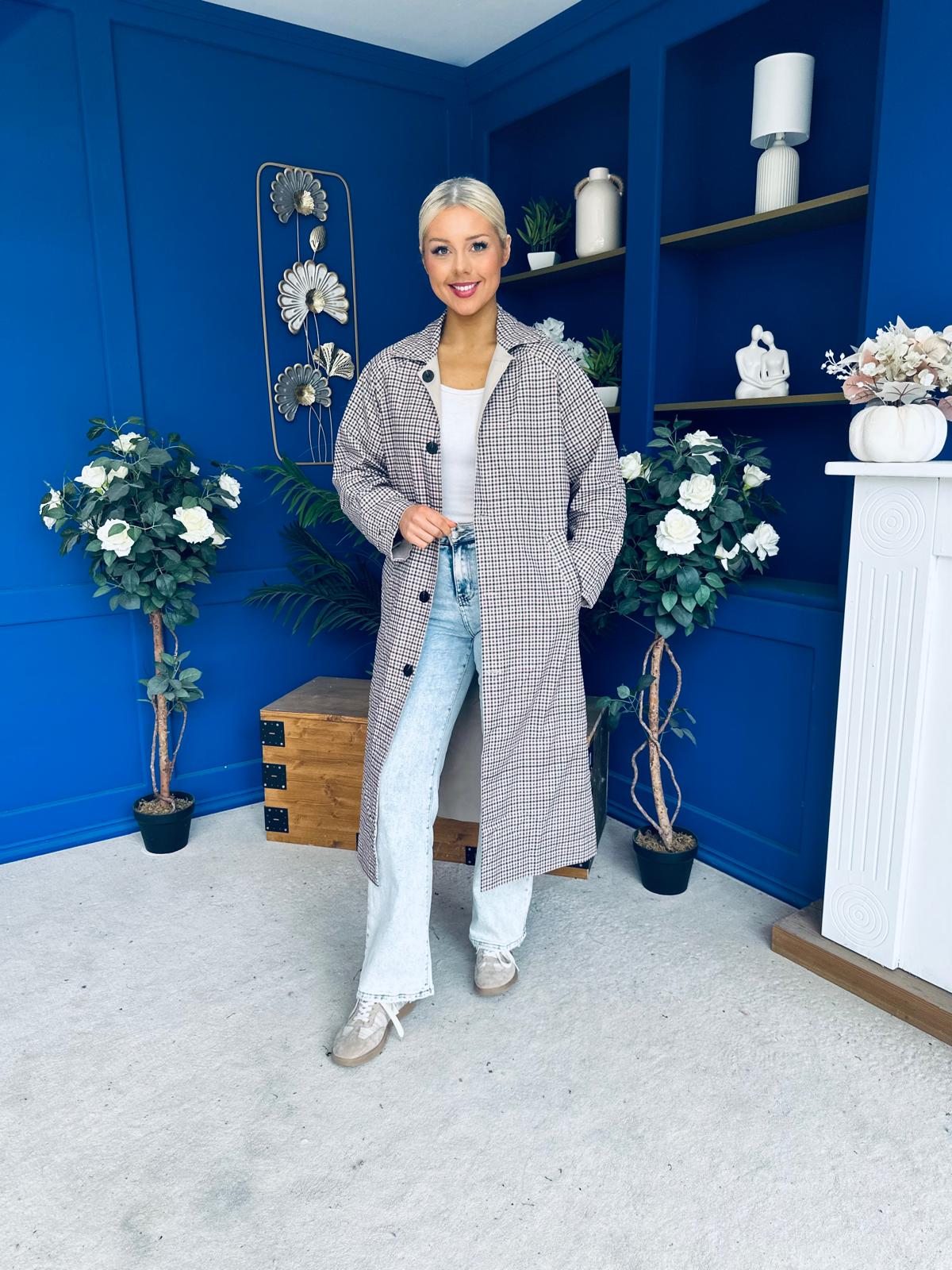 Clodagh Reversible Trench Coat Beige