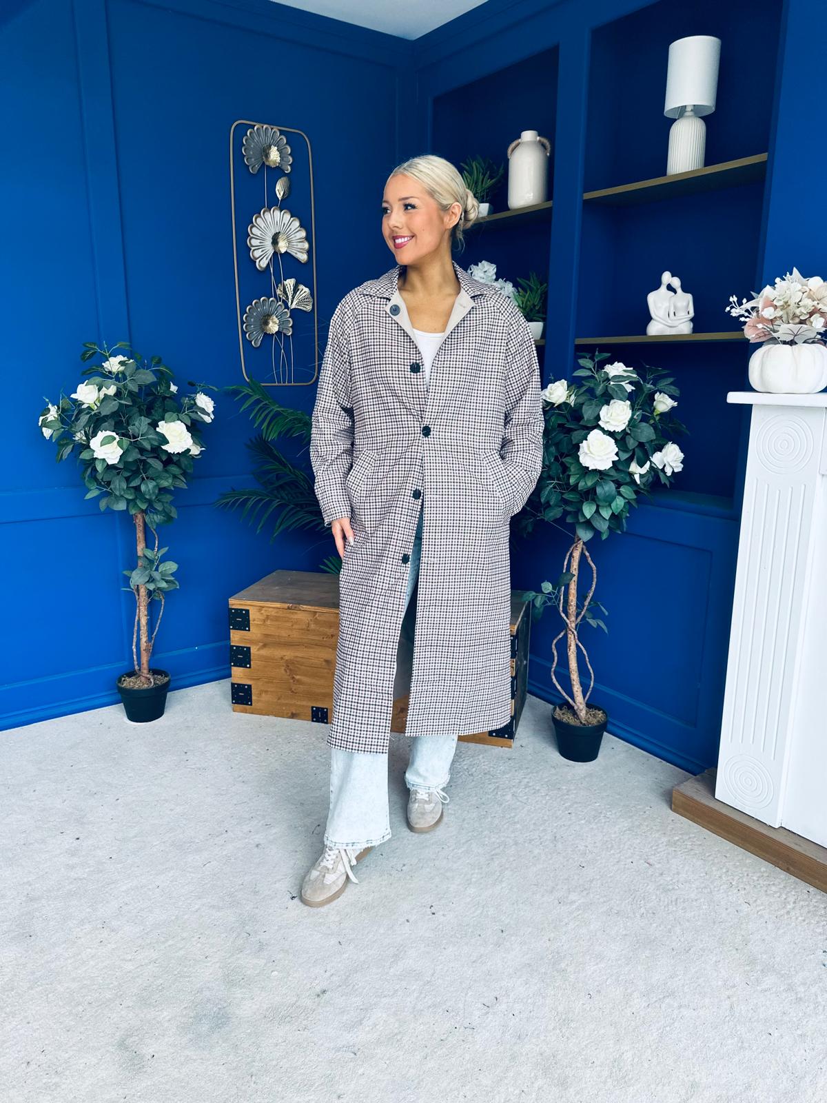 Clodagh Reversible Trench Coat Beige