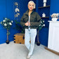 Sophia Detailed Bomber Jacket Khaki