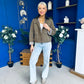 Samantha Detailed Jacket Khaki