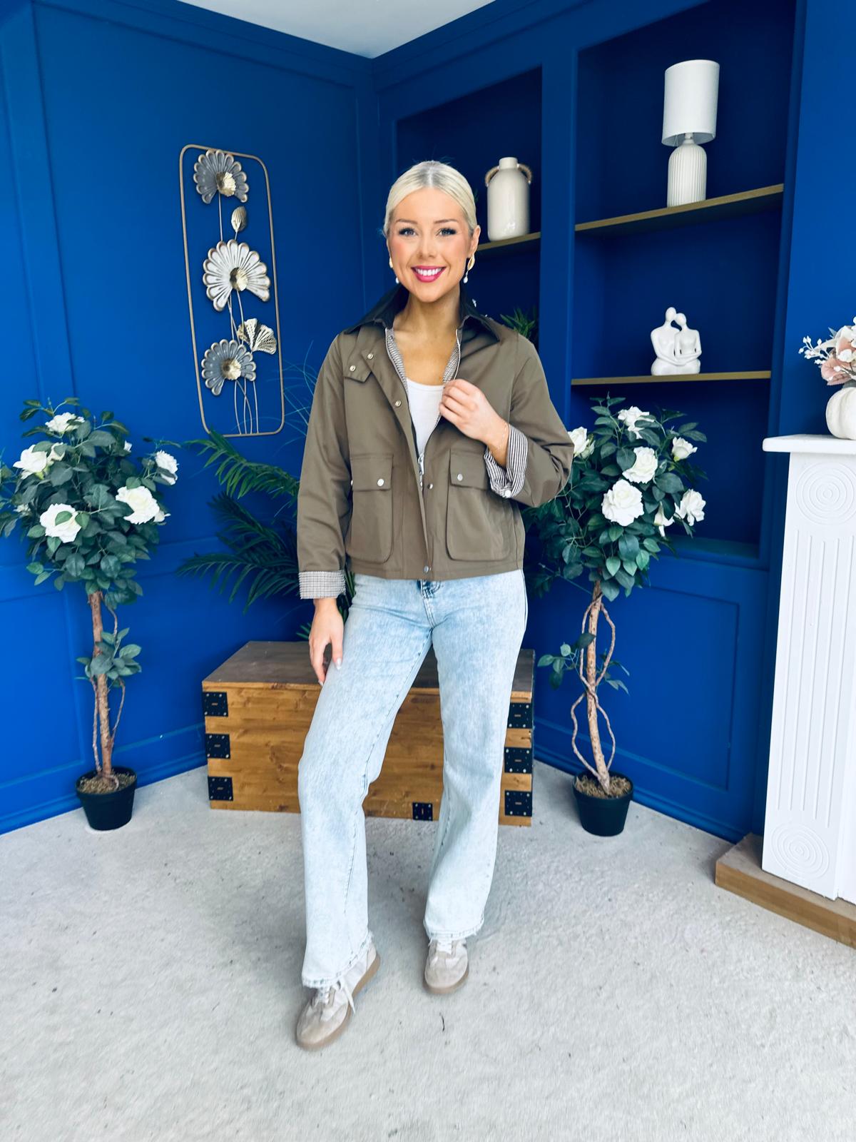 Samantha Detailed Jacket Khaki