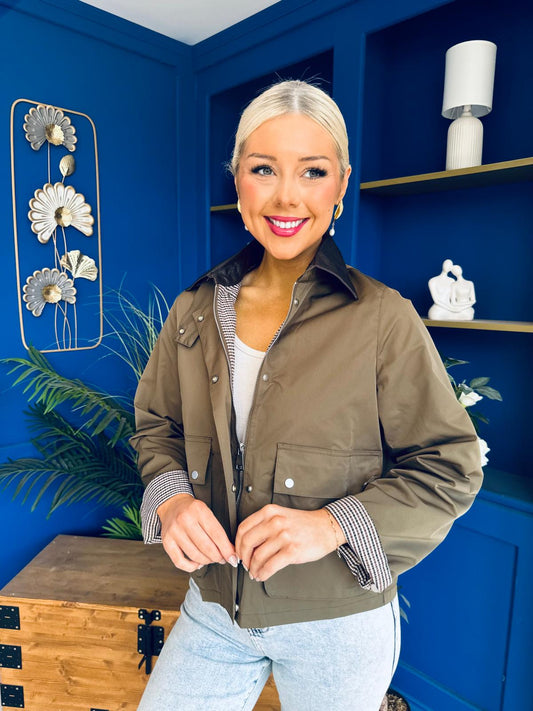 Samantha Detailed Jacket Khaki